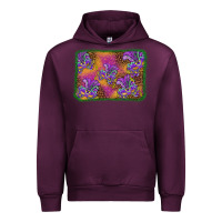 Mauve Wine mardi gras mask background Urban Hoodie - BarkalooDesign