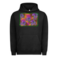 Pigment Black mardi gras mask background Urban Hoodie - BarkalooDesign