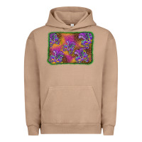 Pigment Burro mardi gras mask background Urban Hoodie - BarkalooDesign