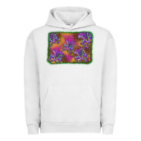 Pigment Lunar Rock mardi gras mask background Urban Hoodie - BarkalooDesign