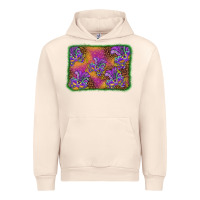 Sandshell mardi gras mask background Urban Hoodie - BarkalooDesign
