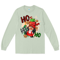 Matcha ho ho ho girl gnome Long Sleeve Tee - CowGirlArtShop