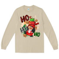 Mushroom ho ho ho girl gnome Long Sleeve Tee - CowGirlArtShop