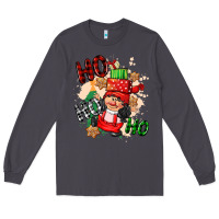 Smoke ho ho ho girl gnome Long Sleeve Tee - CowGirlArtShop