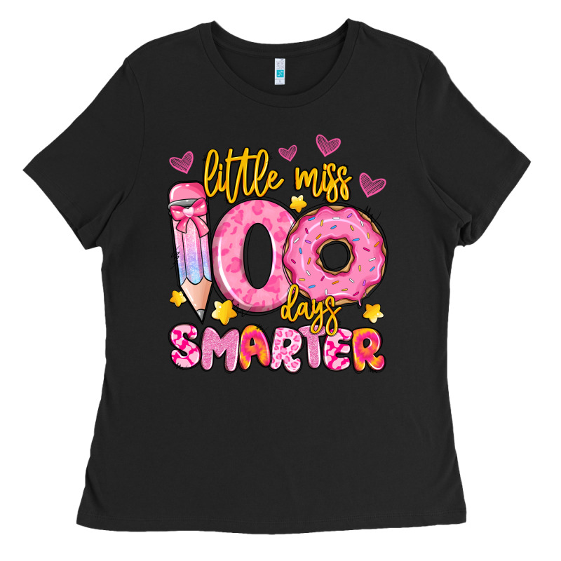 Little Miss 100 Days Smarter Ladies Tee by Artiststas | Teevron