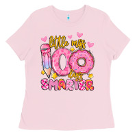 Bubblegum Pink little miss 100 days smarter Ladies Tee - Artiststas