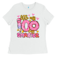 White little miss 100 days smarter Ladies Tee - Artiststas