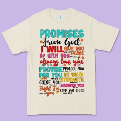 Promises From God Premium Tee Designed By Artiststas