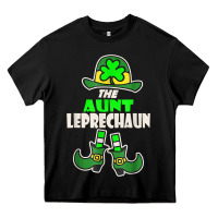 Black funny the aunt irish leprechaun st patricks day gift t shirt Heavy Core Tee - lanVoArt