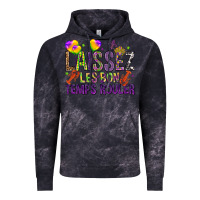 Cloud Black Loissez les bon temps rouler with balloon Vintage Hoodie - HowdyJamesFarm