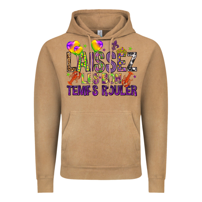 Loissez Les Bon Temps Rouler With Balloon Vintage Hoodie by HowdyJamesFarm | Teevron
