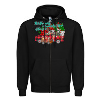 Black It's the Most Wonderful Of The Zipper Hoodie - CowhideDigitalArt