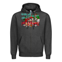 Charcoal Heather It's the Most Wonderful Of The Zipper Hoodie - CowhideDigitalArt