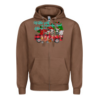 Chestnut It's the Most Wonderful Of The Zipper Hoodie - CowhideDigitalArt