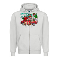 Dove Grey It's the Most Wonderful Of The Zipper Hoodie - CowhideDigitalArt