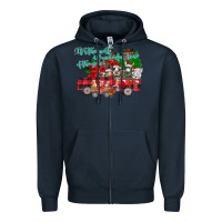 Navy It's the Most Wonderful Of The Zipper Hoodie - CowhideDigitalArt