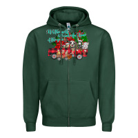 Sports Green It's the Most Wonderful Of The Zipper Hoodie - CowhideDigitalArt