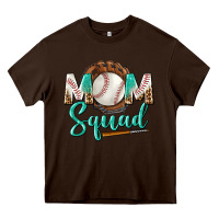 Chocolate Brown mom squad Heavy Core Tee - BundleAndBundleShop