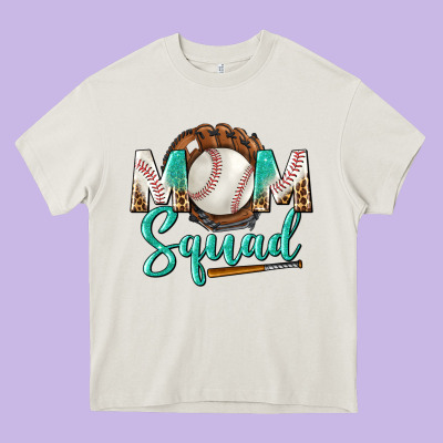 Mom Squad Heavy Core Tee Designed By Bundleandbundleshop