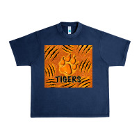 Navy tiger paws Urban Heavy Tee - TumblerDesignByShophia