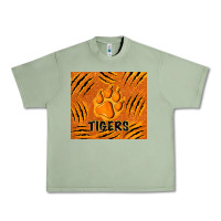 Oil Green tiger paws Urban Heavy Tee - TumblerDesignByShophia