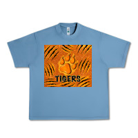 Pebble Blue tiger paws Urban Heavy Tee - TumblerDesignByShophia