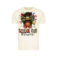 Vintage Arctic school bus driver afro messy bun Vintage Tee - texasbilliewilder