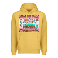 Antique Gold coffee gives me teacher powers tumbler Premium Hoodie - BundleAndBundleShop