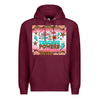 Burgundy coffee gives me teacher powers tumbler Premium Hoodie - BundleAndBundleShop