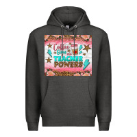 Charcoal Heather coffee gives me teacher powers tumbler Premium Hoodie - BundleAndBundleShop