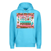 Ocean Blue coffee gives me teacher powers tumbler Premium Hoodie - BundleAndBundleShop