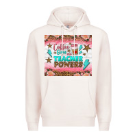 Pale Pink coffee gives me teacher powers tumbler Premium Hoodie - BundleAndBundleShop