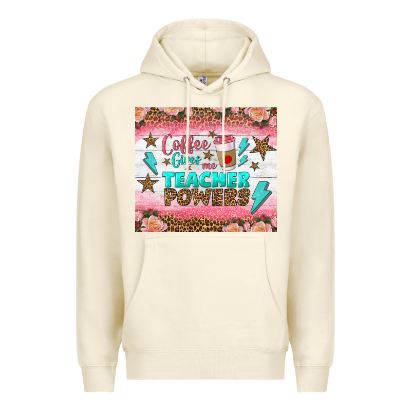 Coffee Gives Me Teacher Powers Tumbler Premium Hoodie by BundleAndBundleShop | Teevron