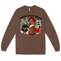 Chestnut hanging with my gnomies Long Sleeve Tee - CowGirlArtShop
