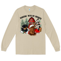 Mushroom hanging with my gnomies Long Sleeve Tee - CowGirlArtShop