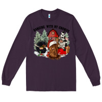Plum hanging with my gnomies Long Sleeve Tee - CowGirlArtShop
