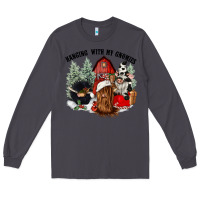 Smoke hanging with my gnomies Long Sleeve Tee - CowGirlArtShop