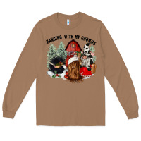 Toasted Coconut hanging with my gnomies Long Sleeve Tee - CowGirlArtShop