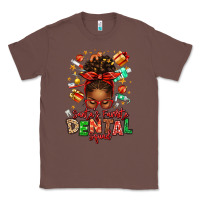 Chestnut Santa's Favorite Dental Squad Afro Messy Bun Classic Tee - texasbilliewilder