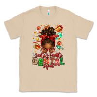 Mushroom Santa's Favorite Dental Squad Afro Messy Bun Classic Tee - texasbilliewilder
