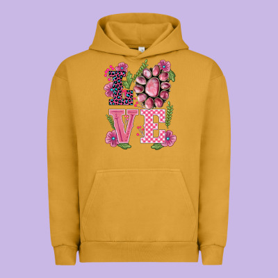 Walentine's Day Love Gemstones Urban Hoodie Designed By Barkaloodesign