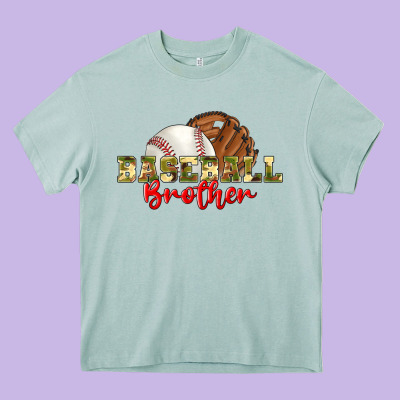 Baseball Brother Heavy Core Tee Designed By Bundleandbundleshop