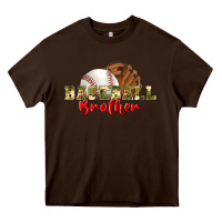 Chocolate Brown baseball brother Heavy Core Tee - BundleAndBundleShop