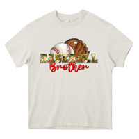 Cream baseball brother Heavy Core Tee - BundleAndBundleShop