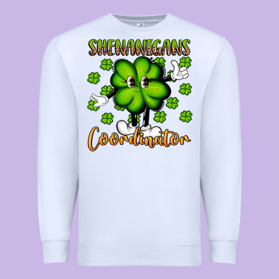 Shenanigans Coordinator St Patrick S Day Artiststas Premium Sweatshirt Designed By Artiststas