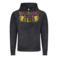 Vintage Black Mardi Gras and beer Vintage Hoodie - HowdyJamesFarm