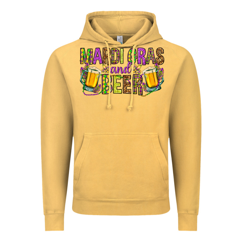 Mardi Gras And Beer Vintage Hoodie by HowdyJamesFarm | Teevron
