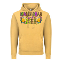 Vintage Mustard Mardi Gras and beer Vintage Hoodie - HowdyJamesFarm