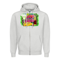 Dove Grey Lets Fiesta Zipper Hoodie - CowhideDigitalArt