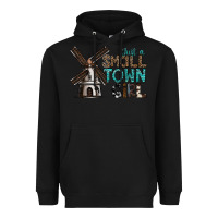 Black just a small town girl Heavyweight Hoodie - SublimationCraftShop